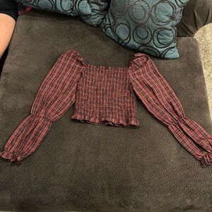 Long sleeve plaid shirt